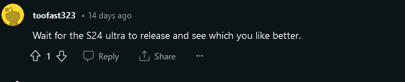  Discussione su Reddit su Samsung S24 e iPhone 15 Pro Max