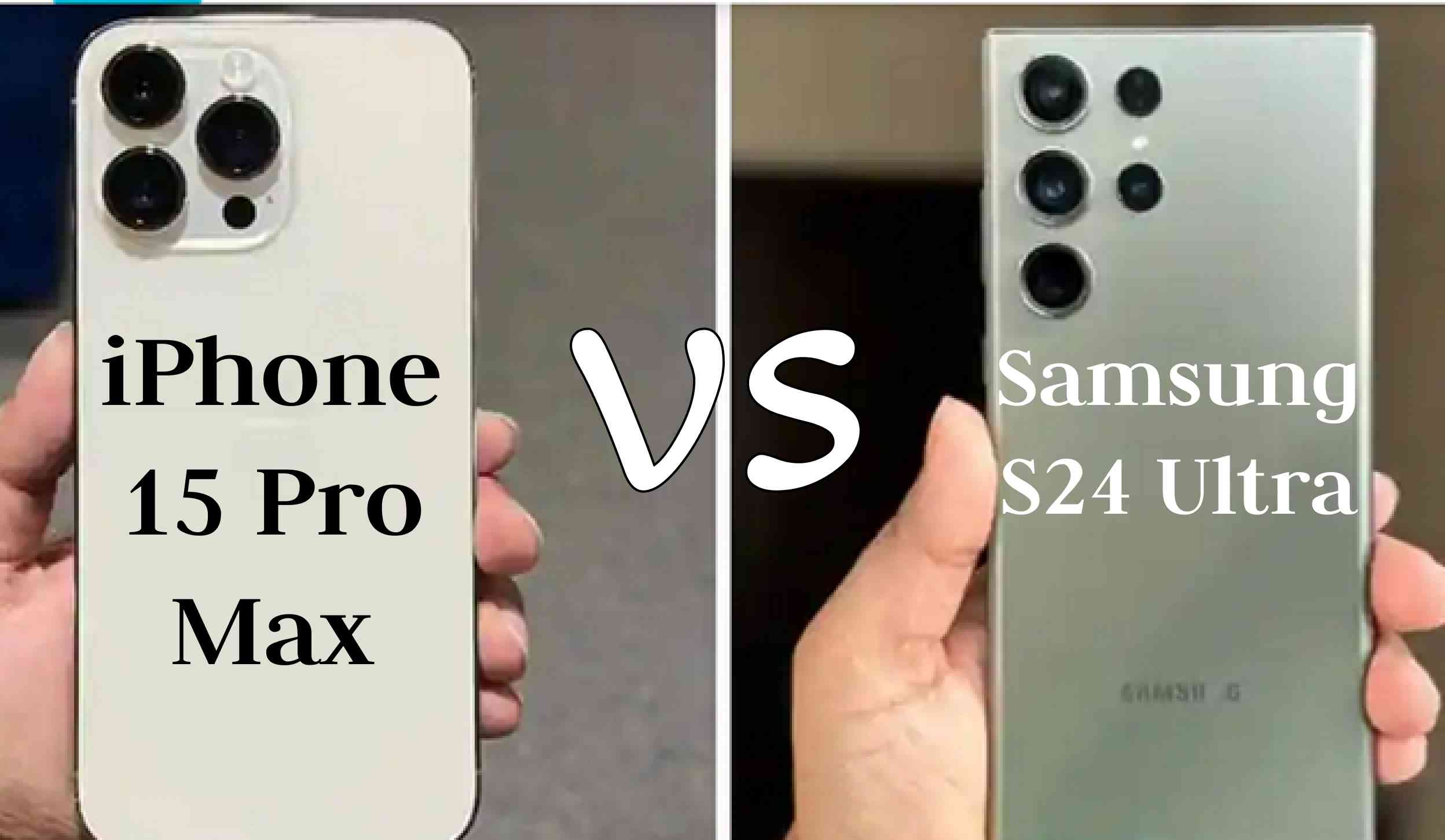 iPhone 15 Pro Max vs. Samsung S24 Ultra: A batalha final