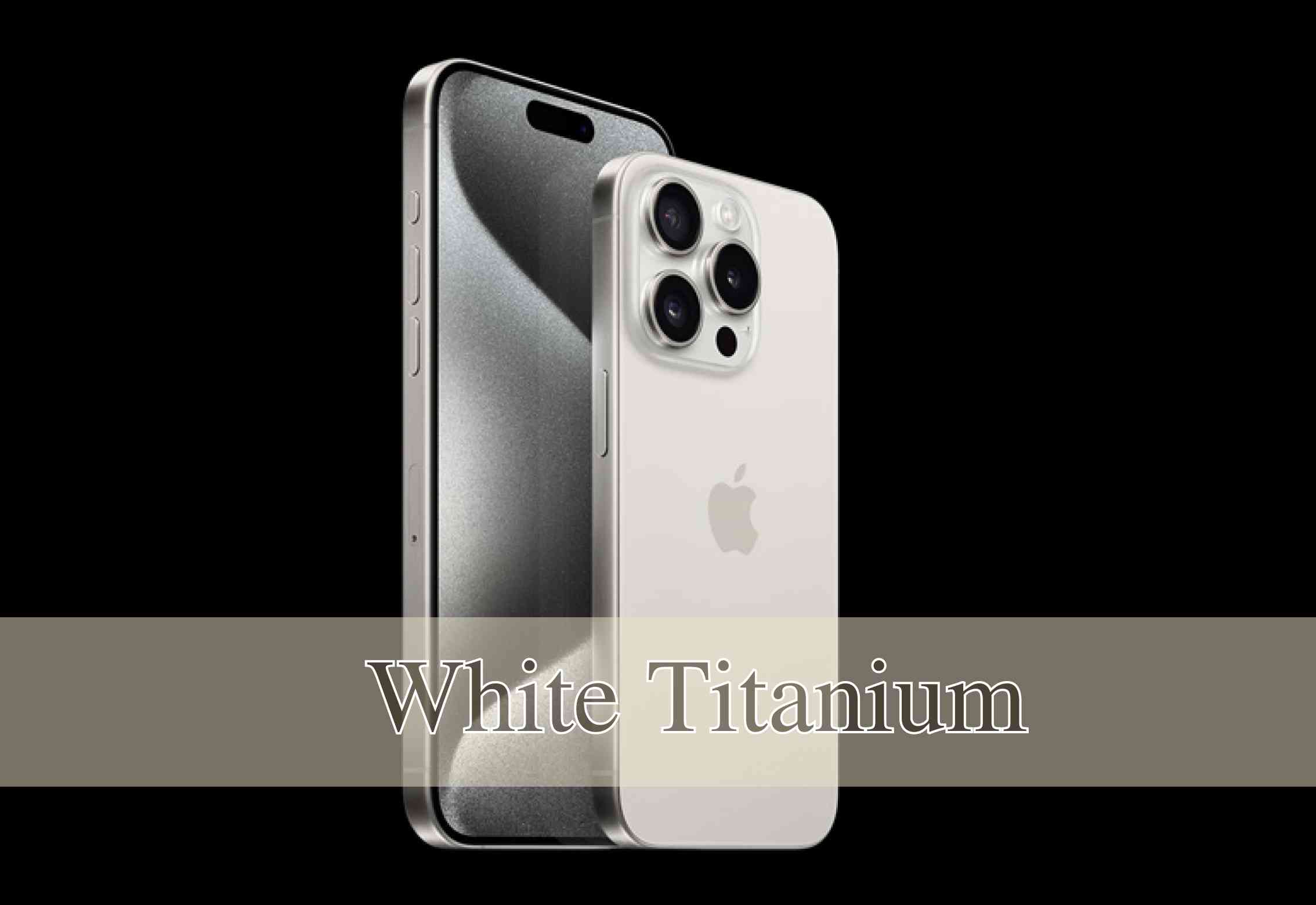 iphone15 белый титан