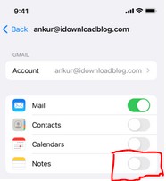 check your account settings to fix a notes disappearance issue