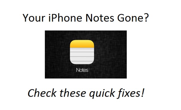 Easy Fixes to iPhone Notes Disappeared Issue