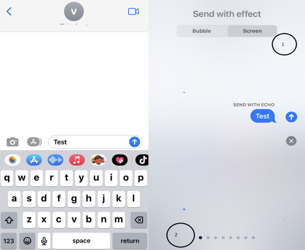 Применение на устройствах Apple эффектов в iMessage - СЦ Apple