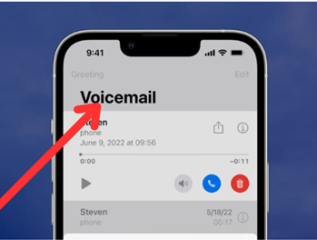 check iPhone full voicemail