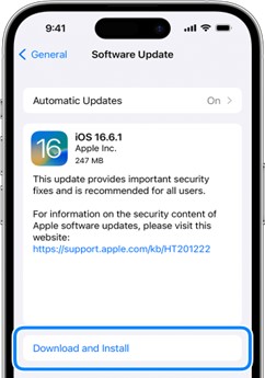 update your iphone to the latest iOS