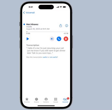 locate live voicemail messages on iphone