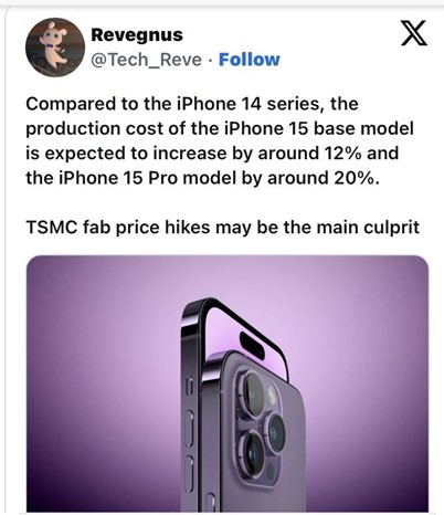  news on iphone 15 