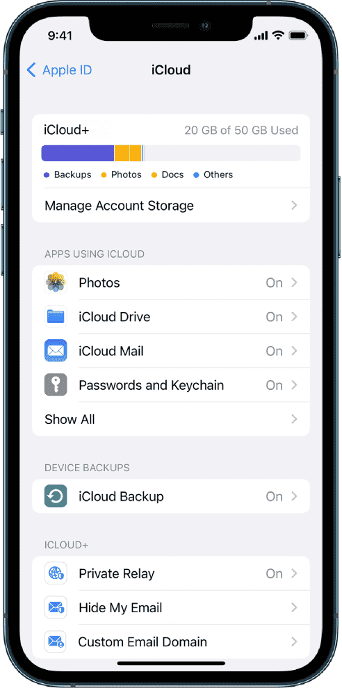 eseguire nuovamente il backup del vecchio iPhone 