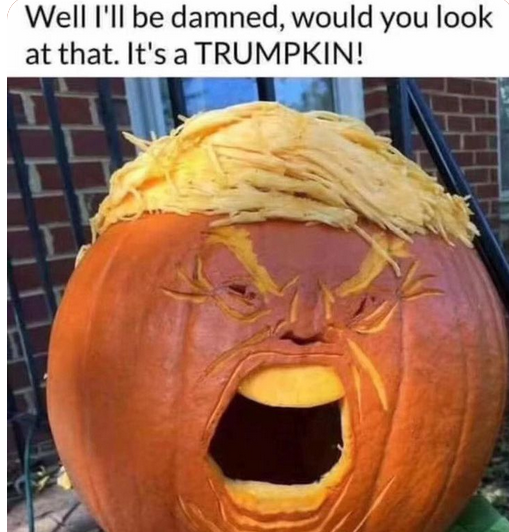 a pumpkin-headed man
