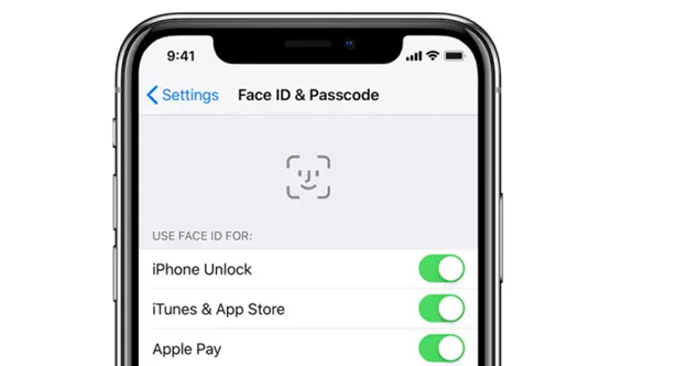  Bild des iPhone Face ID Symbols