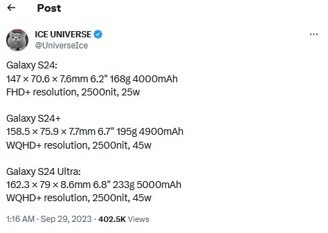 a-post-by-ice-universe-reveals-display-features-of-the-samsung-s24-series