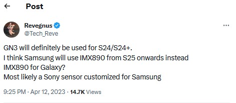 a-twitter-post-reveals-samsung-s24-and-s24+-will-feature-gn3
