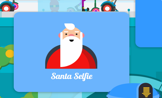 santa selfie