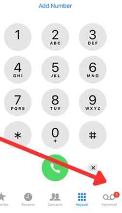 Configuração do correio de voz no iPhone