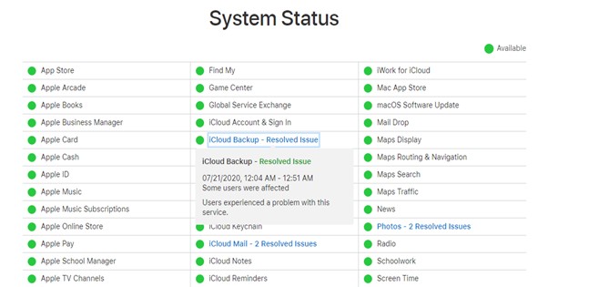 Check your Apple system during album sharing