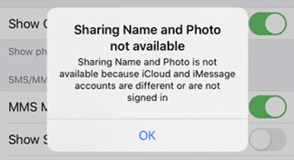 How to Fix Sharing Name and Photo Not Available on iOS 17