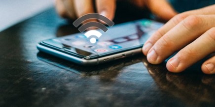 أيقونة الاتصال الضعيف بشبكة wi-fi