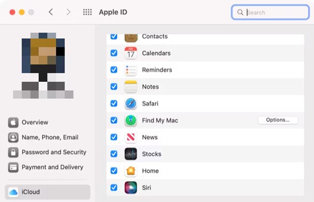 turn on notes in icloud settings