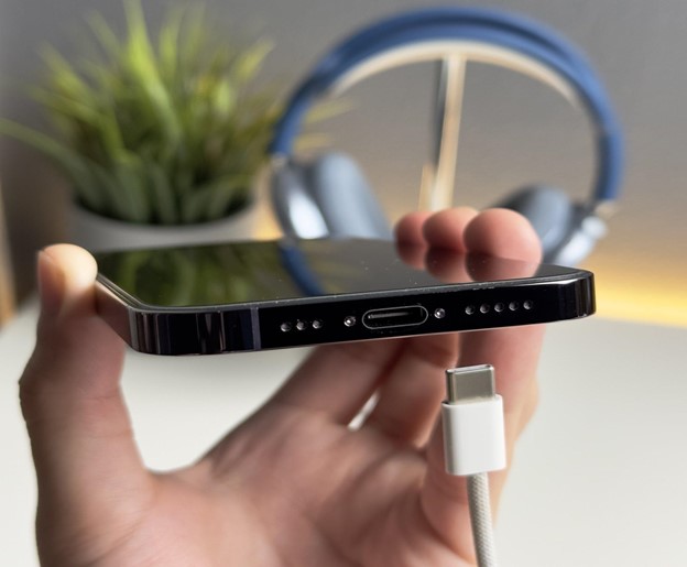 Das usb-c auf dem iPhone 15