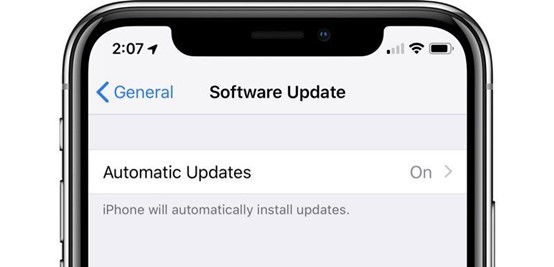 activar la actualización automática en el iPhone