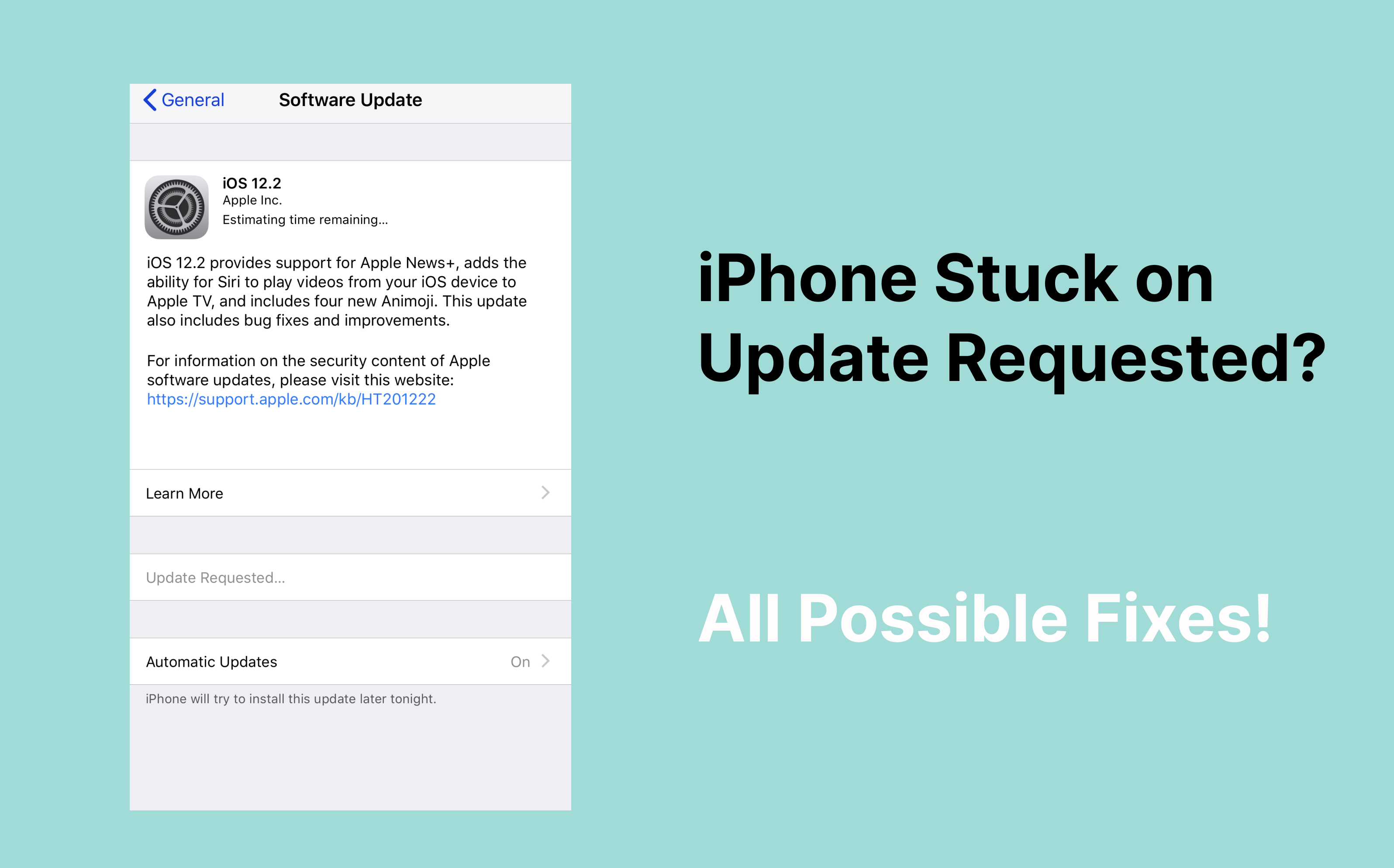 iOS 17 застряла при запросе обновления на iPhone? 8 Исправлений