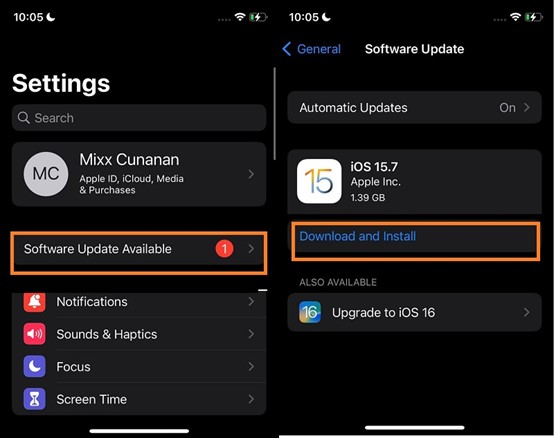 update your device and turn on the automatic updates option
