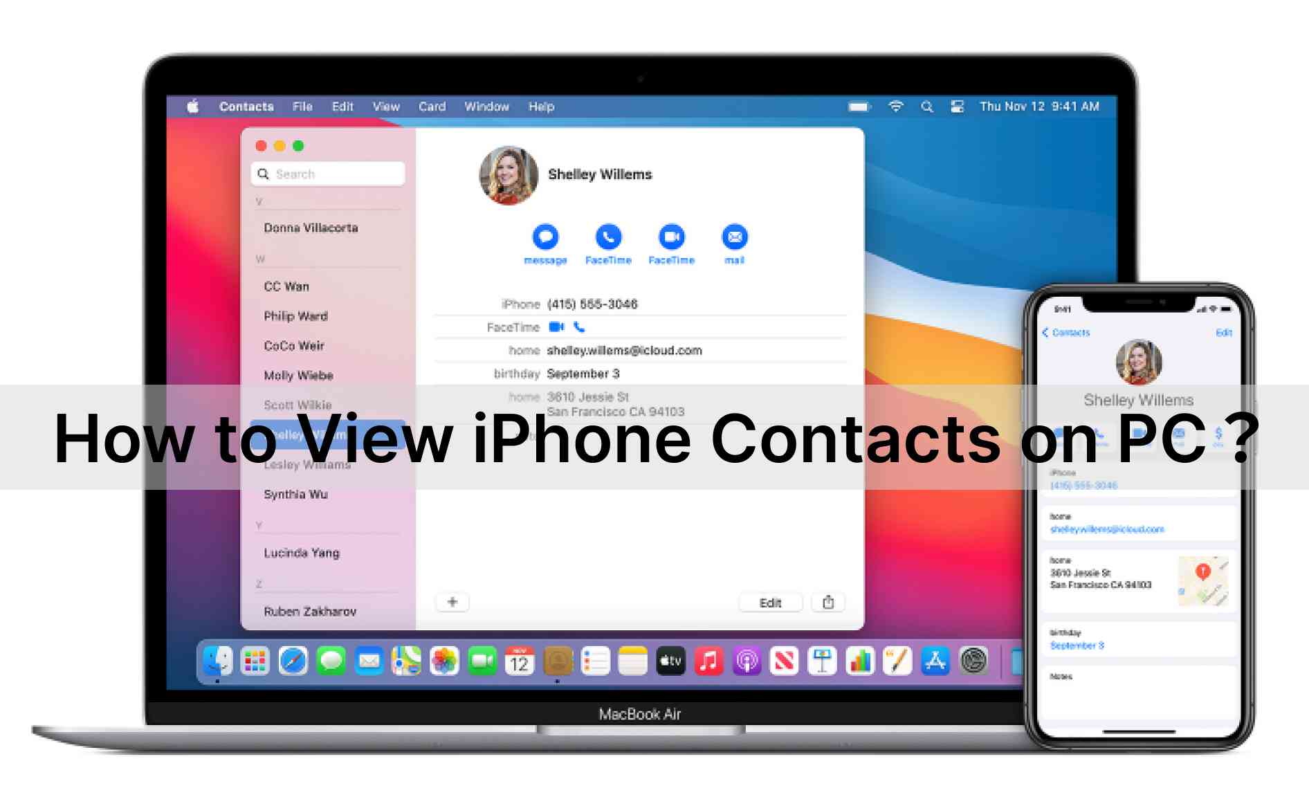 How to View Your iPhone Contacts on PC