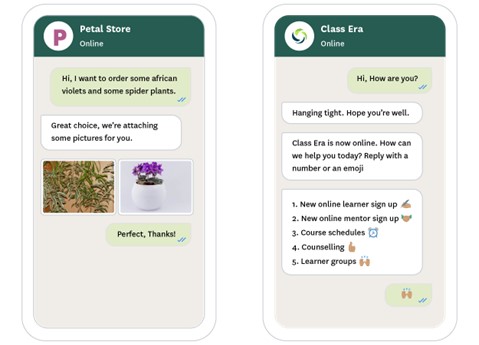 tester le chatbot whatsapp en lui posant plusieurs questions