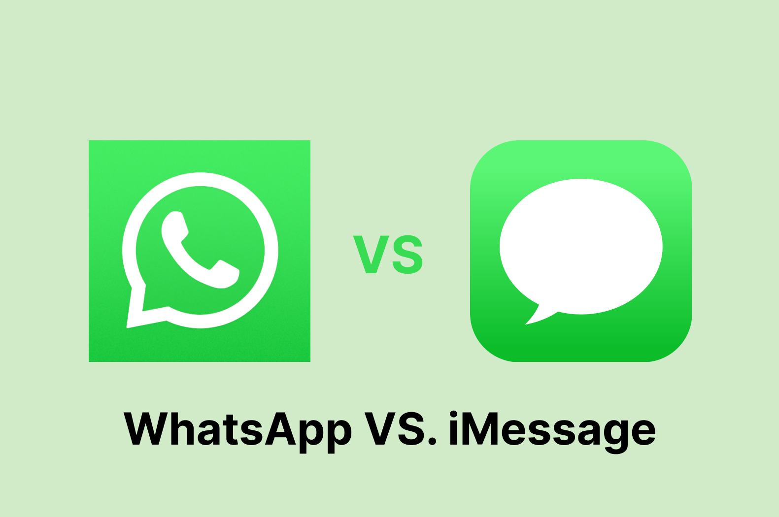 WhatsApp vs. iMessage : Analyse complète et comparaison