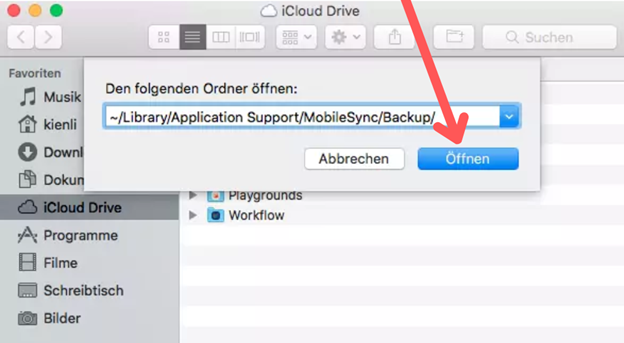 backup iphone precedenti su mac 