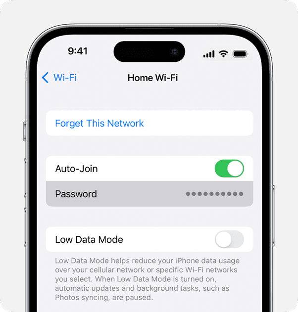 se connecter au wifi sur l'iphone 15