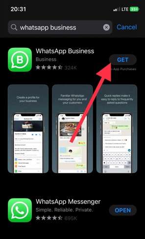 download whatsapp business app