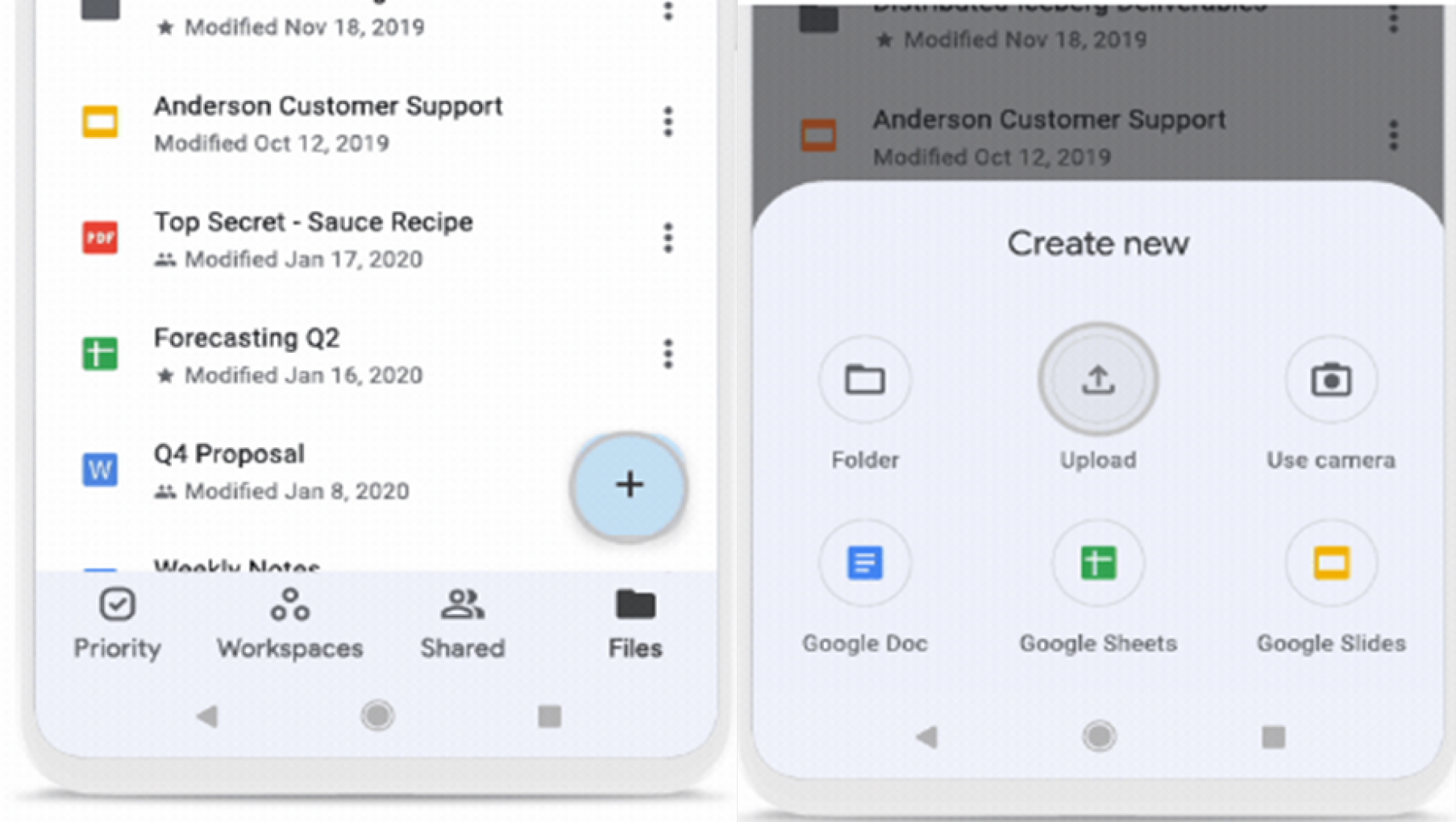 télécharger des fichiers sur votre google drive pour les transférer sur l'ordinateur