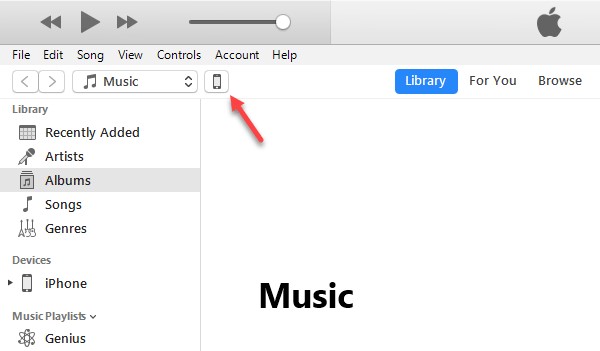 abre itunes en tu pc y luego haz clic en el icono de tu ipad en la parte superior de la pantalla