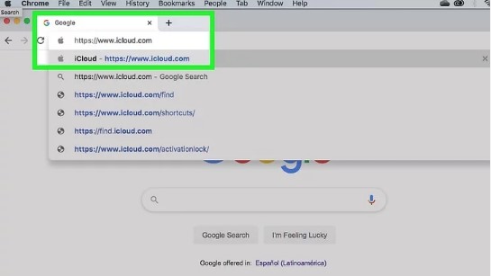 Apri un browser sul tuo computer e vai su icloud.com