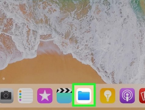 open the file app on your ipad to access the airdropped files