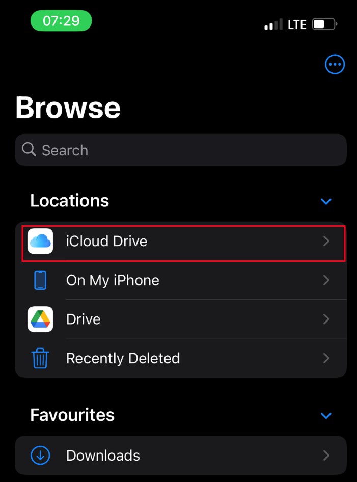 how to download pc files to iphone via icloud drive folder