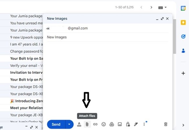 how to airdrop pc files to iphone via gmail