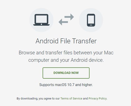 connecter android au mac et transférer des données avec l'application de transfert de fichiers android