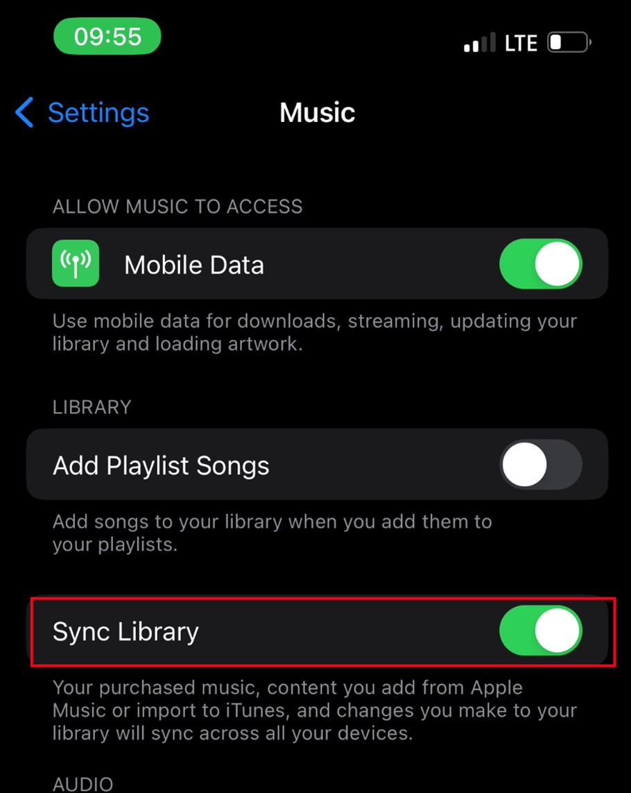 sync library for apple music enabled on iphone when your apple music stops working