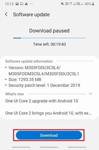 update android os 