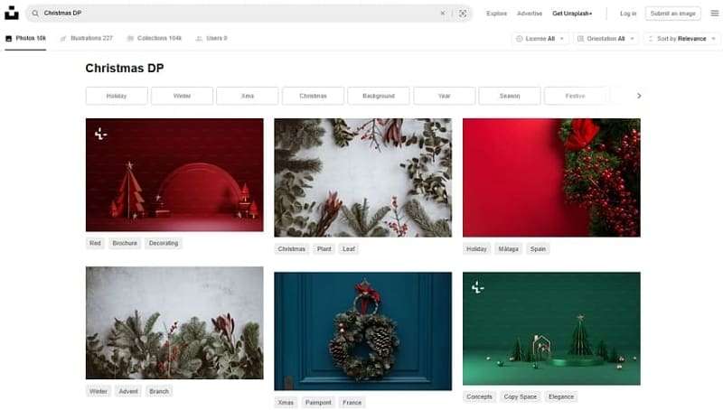 unsplash website to download dp 