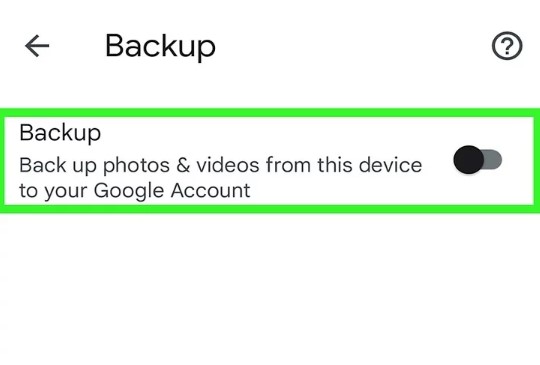 turn off backup and sync for google photos to avoid duplicates
