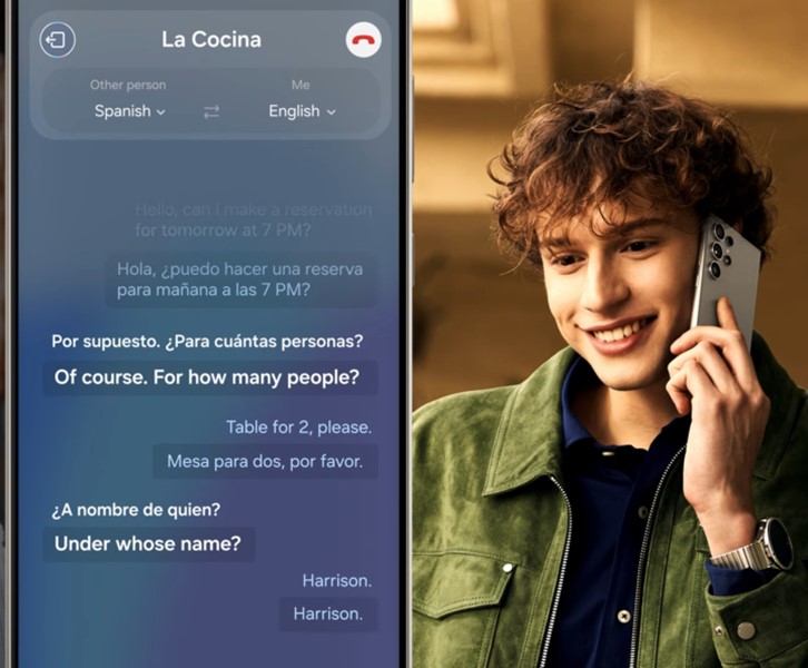 traduzione live con samsung galaxy ai