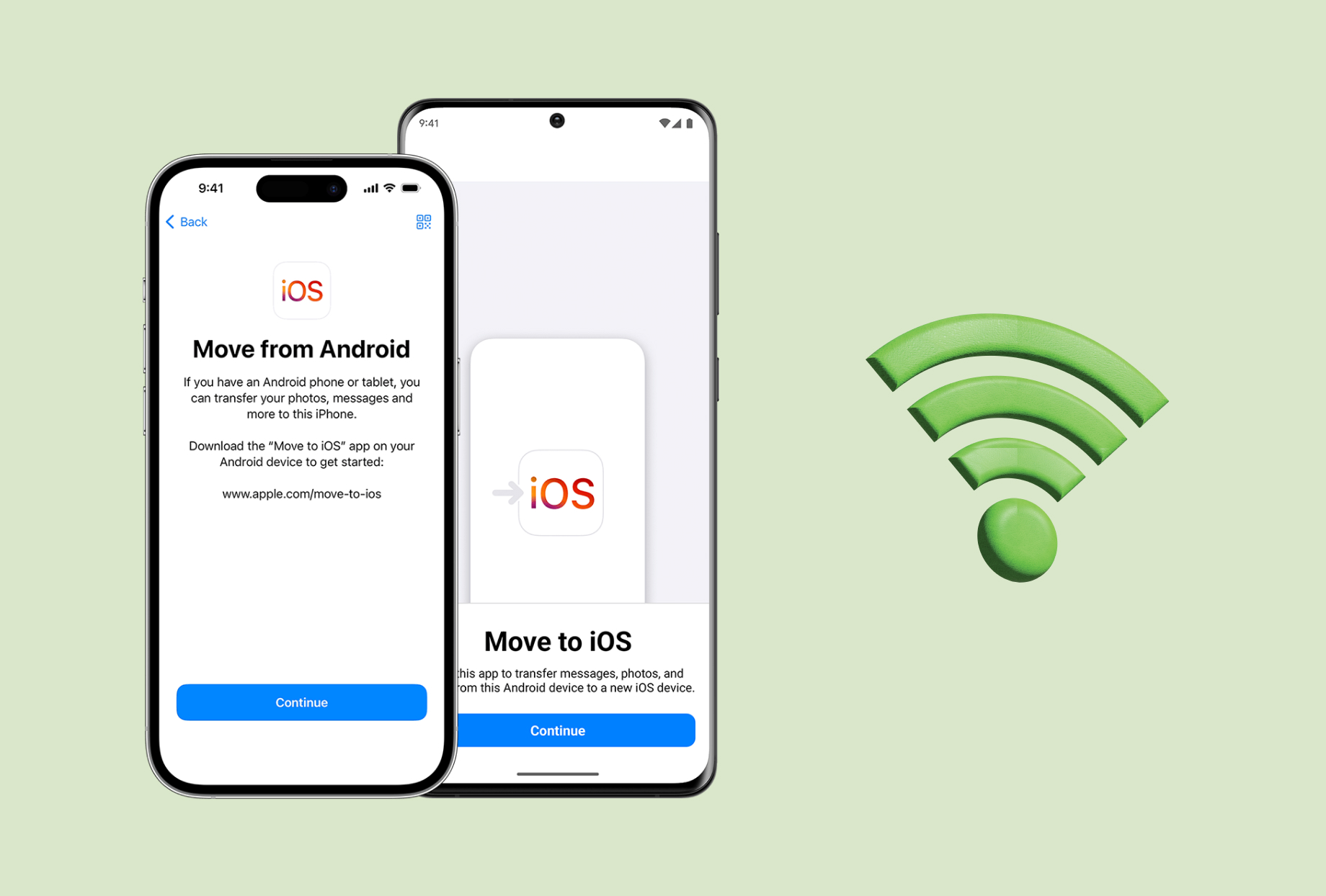 move to ios necesita wifi