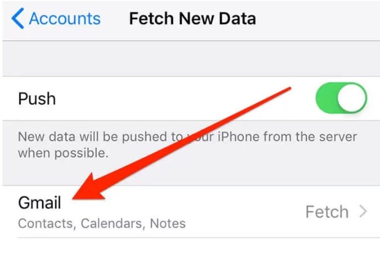 fetch new data to the calendar app 