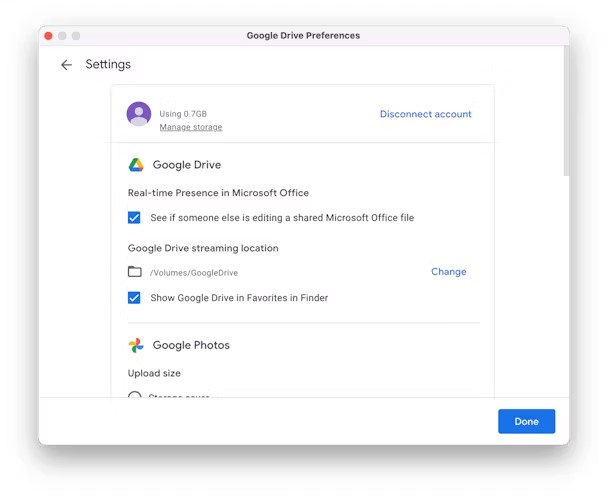 disconnect google drive from your google account