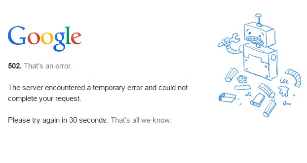 esperar a que google drive se restaure tras un error temporal