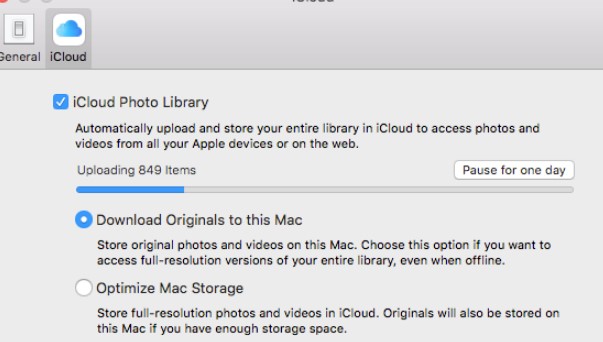 choose to download originals to this mac