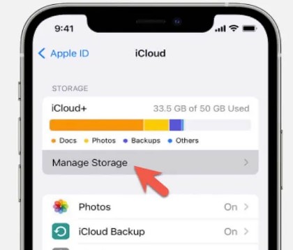 check the number of backups stored in your icloud account