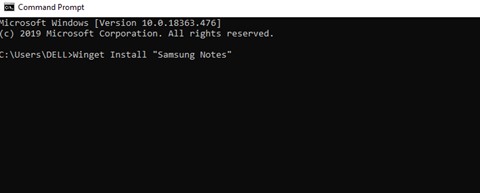 download samsung notes on pc via windows command prompt